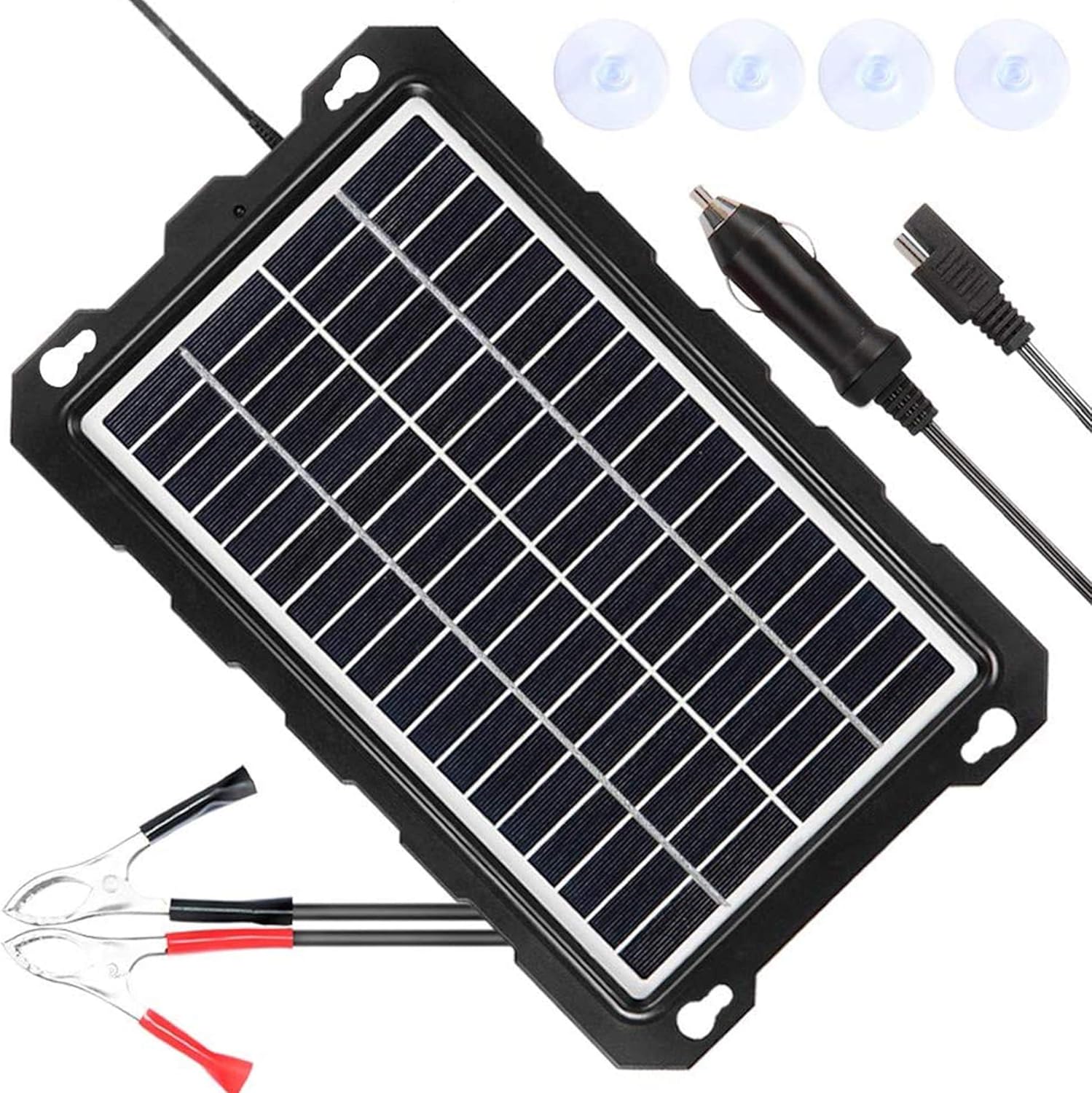 Oymsae 7.5W Solar Panel Battery Charger